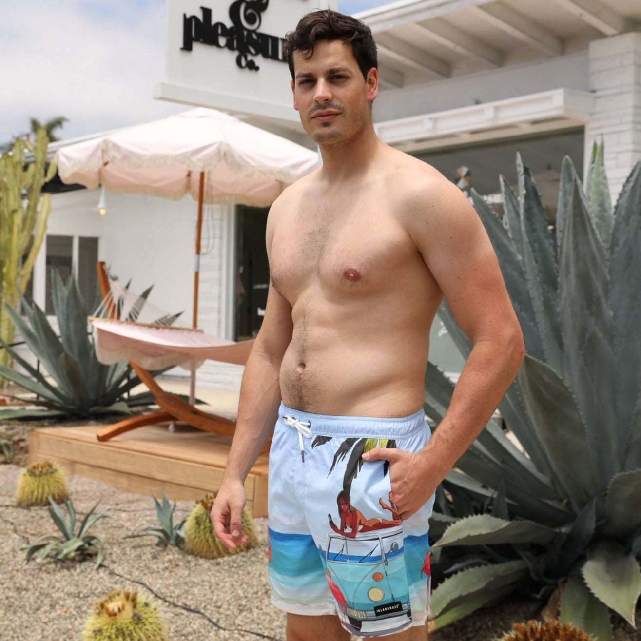 Men's 6'' Volley Flamingo Swim Shorts-HOLIDAY MOOD sold by IslandHaze product image thumbnail 4