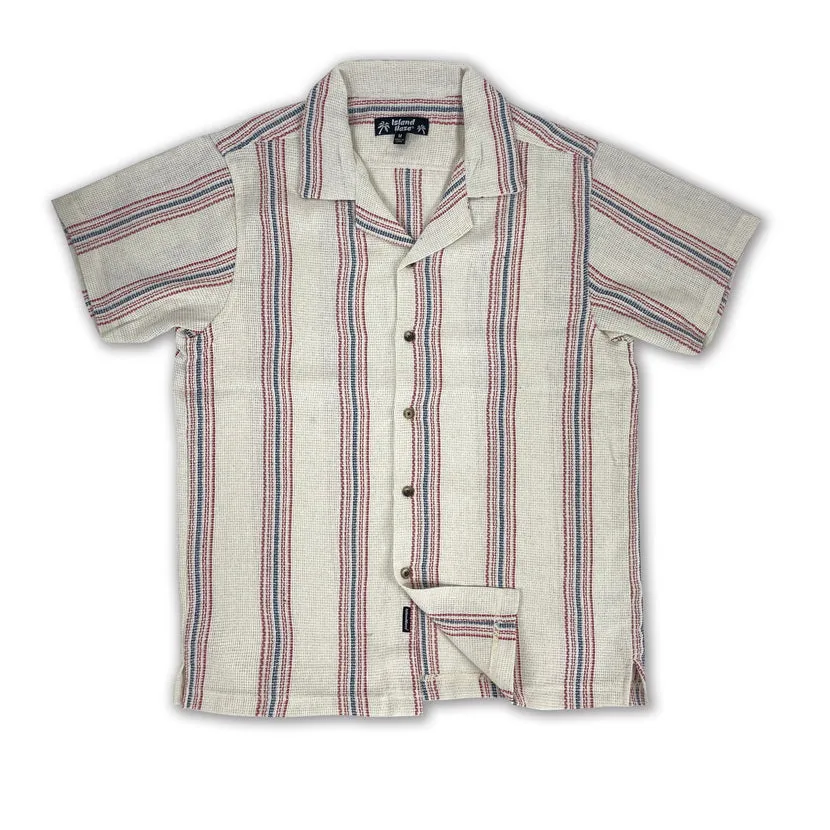 Men's Textured Stripe S/S Woven Shirts (MS724722) sold by IslandHaze