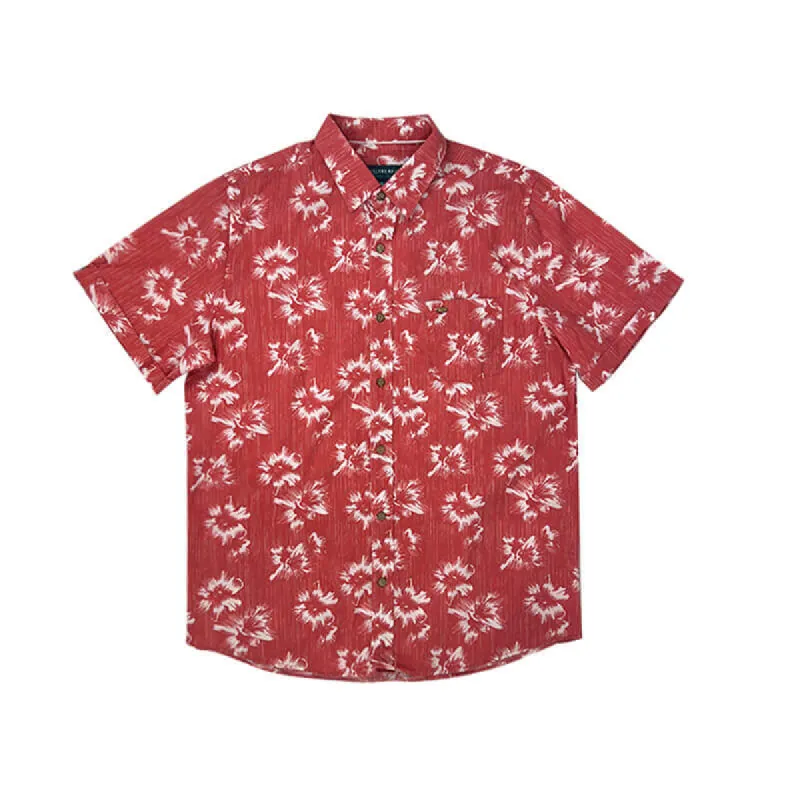 Hawaiian Shirt Red Tropical Coral sold by IslandHaze