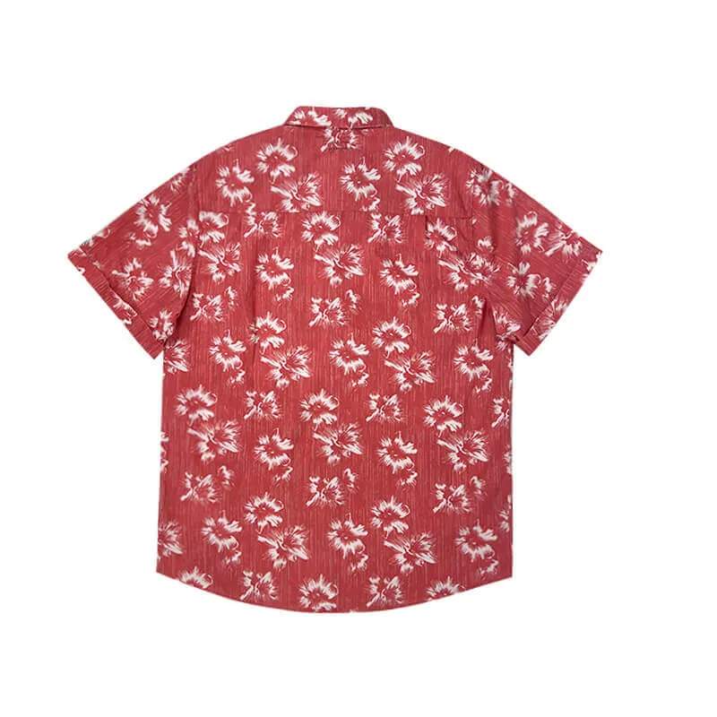 Hawaiian Shirt Red Tropical Coral sold by IslandHaze product image thumbnail 2