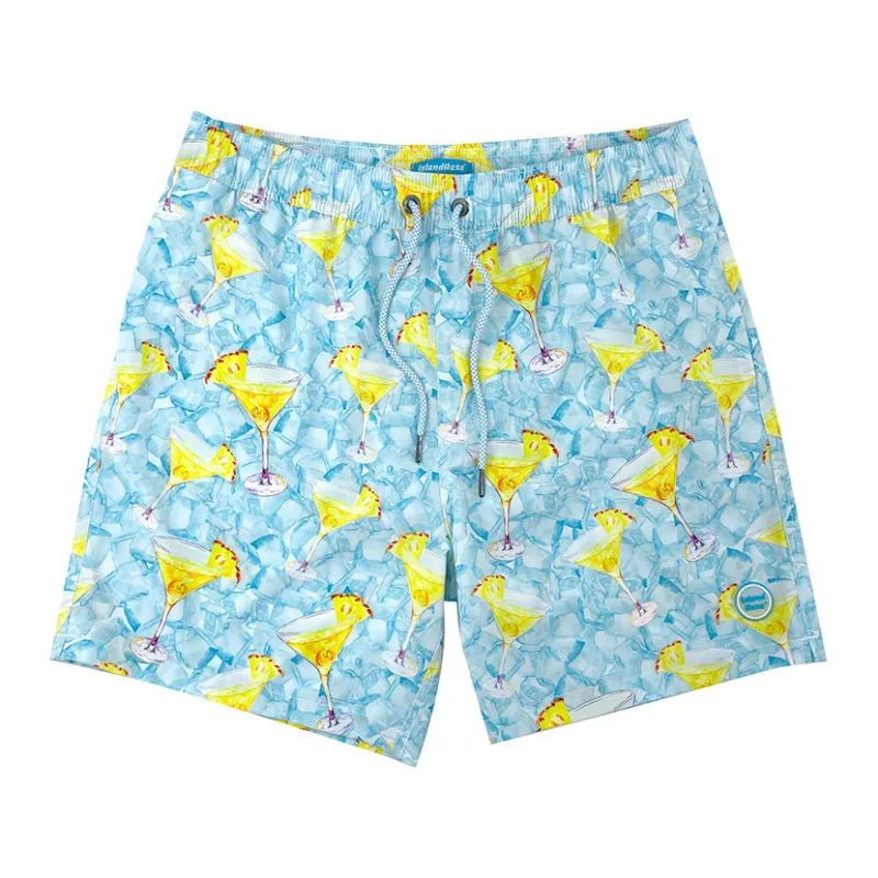 6“ Stretch Printed Volley Shorts-WALES sold by IslandHaze