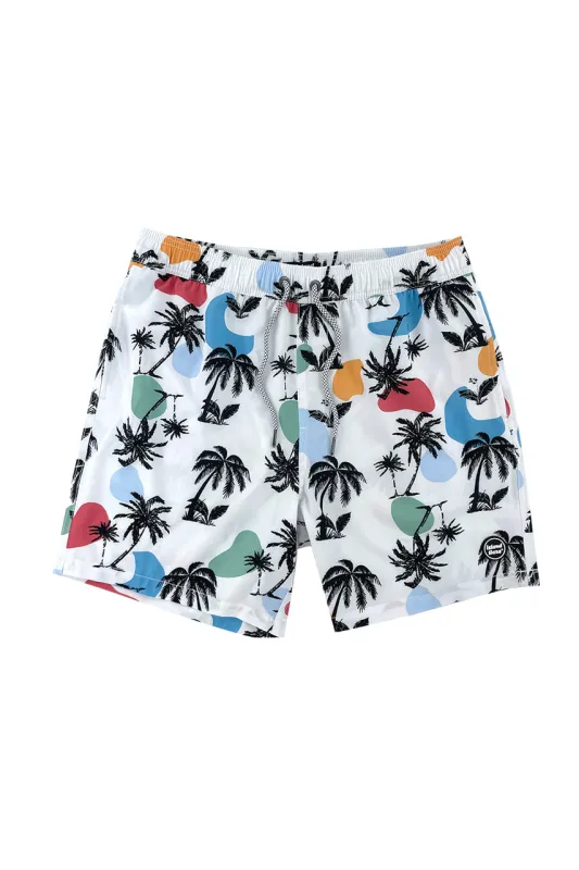 6“ Stretch Printed Volley Shorts-AMAGER sold by IslandHaze