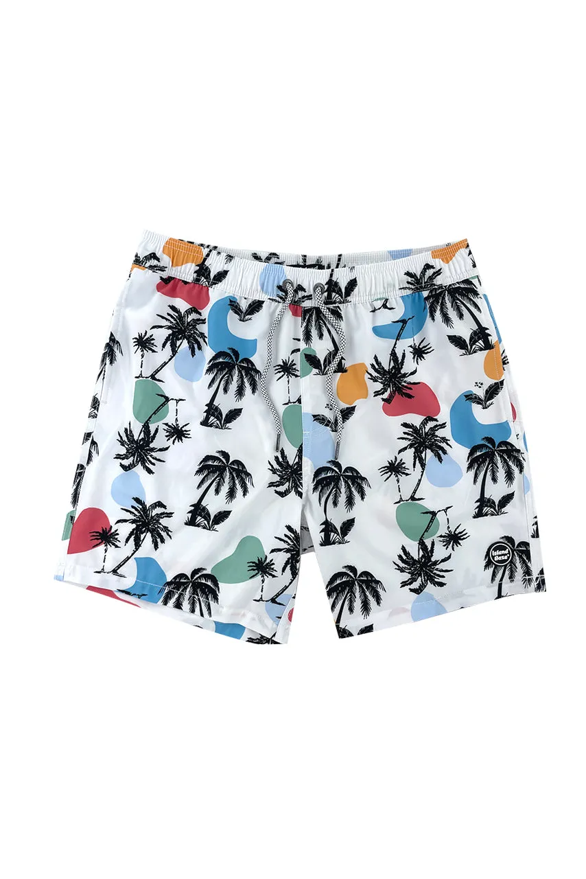 6“ Stretch Printed Volley Shorts-AMAGER sold by IslandHaze