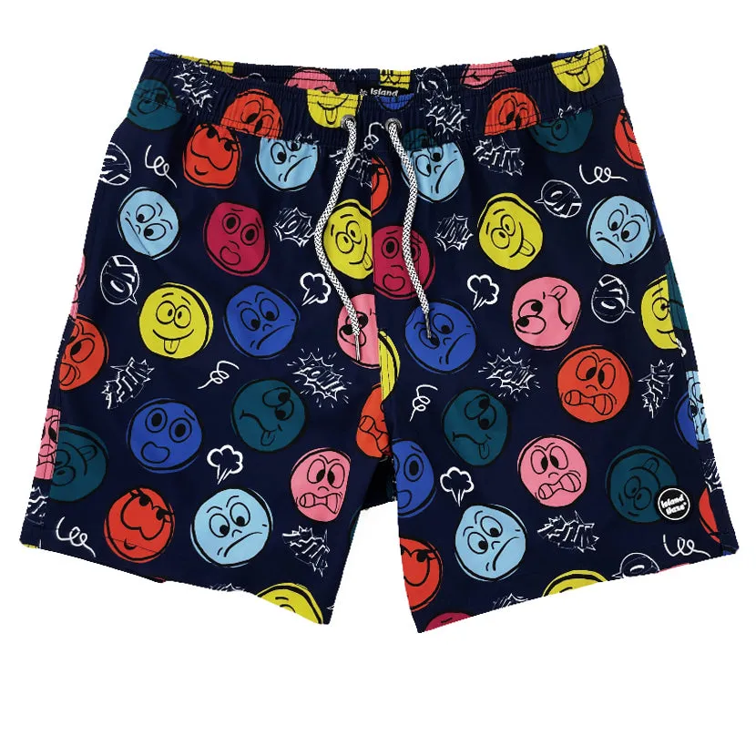 6“ Stretch Printed Volley Shorts-HATOMA sold by IslandHaze