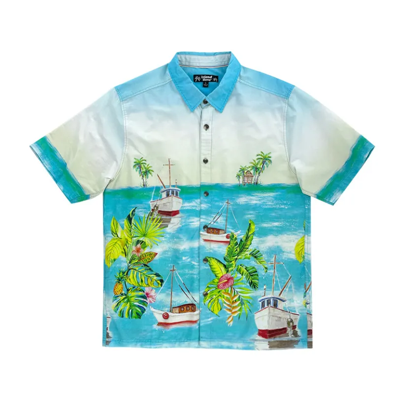 Men’s Button-Down Cotton Shirt SABLE sold by IslandHaze