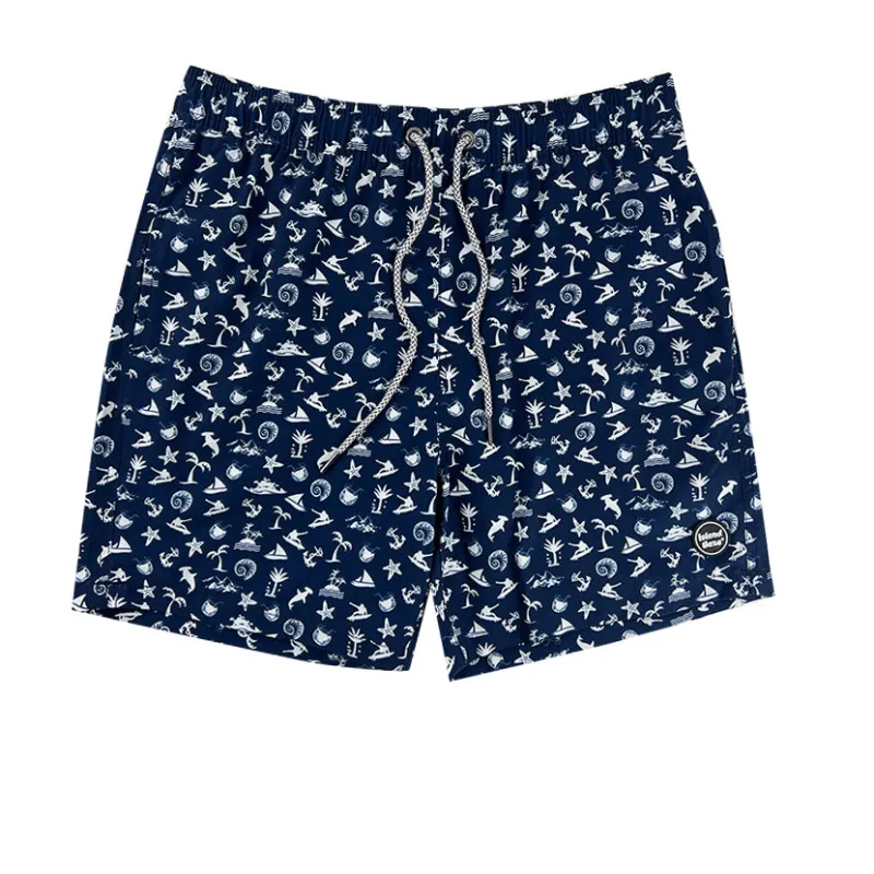 6“ Stretch Printed Volley Shorts-ALLAN CAYS sold by IslandHaze