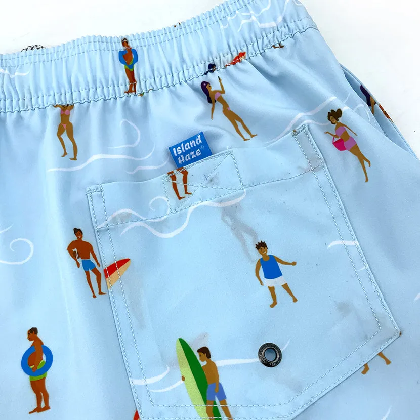 6“ Stretch Printed Volley Shorts-CRETE sold by IslandHaze product image thumbnail 3
