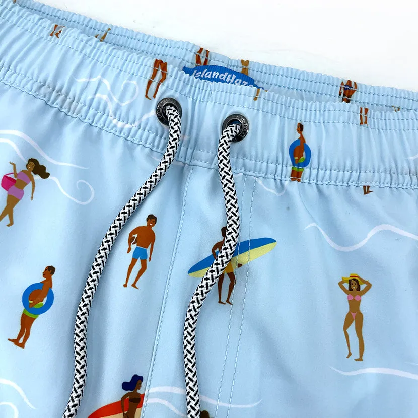 6“ Stretch Printed Volley Shorts-CRETE sold by IslandHaze product image thumbnail 4