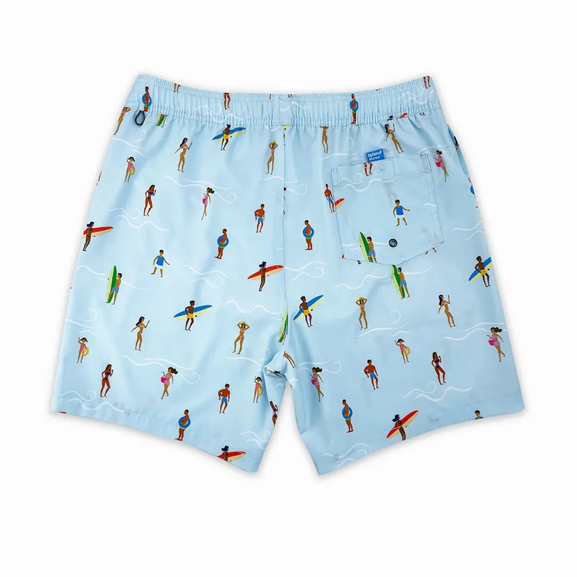 6“ Stretch Printed Volley Shorts-CRETE sold by IslandHaze product image thumbnail 2