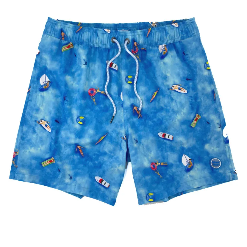 6“ Stretch Printed Volley Shorts-BINTAN sold by IslandHaze
