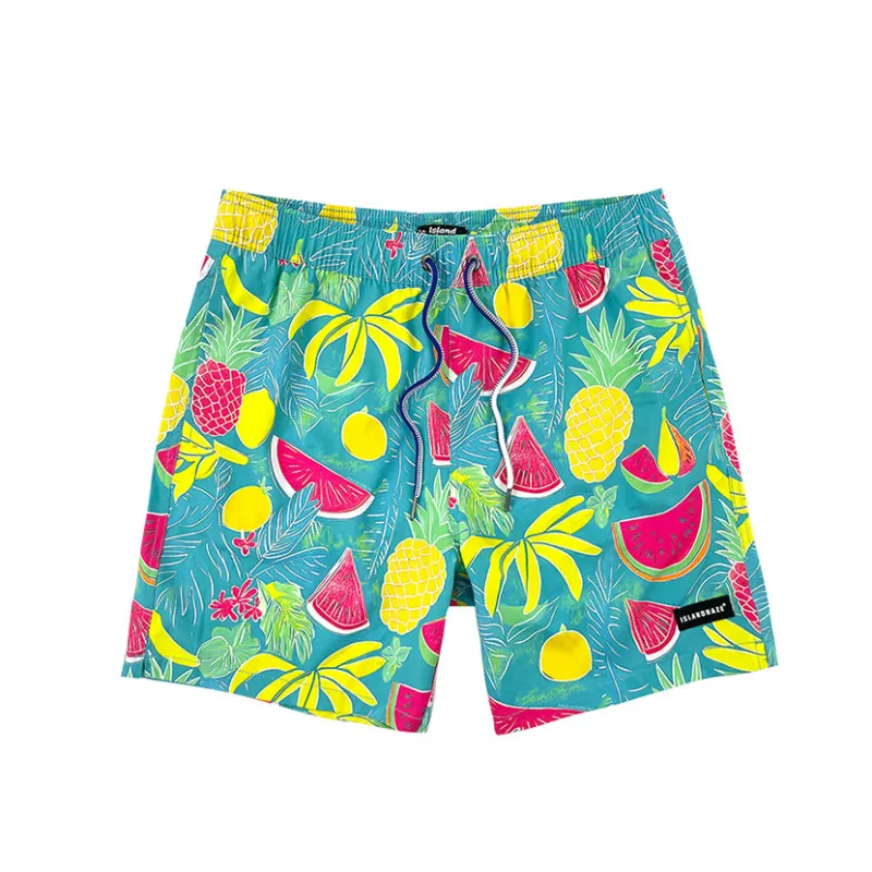 6“ Stretch Printed Volley Shorts-MAURITIUS made by IslandHaze