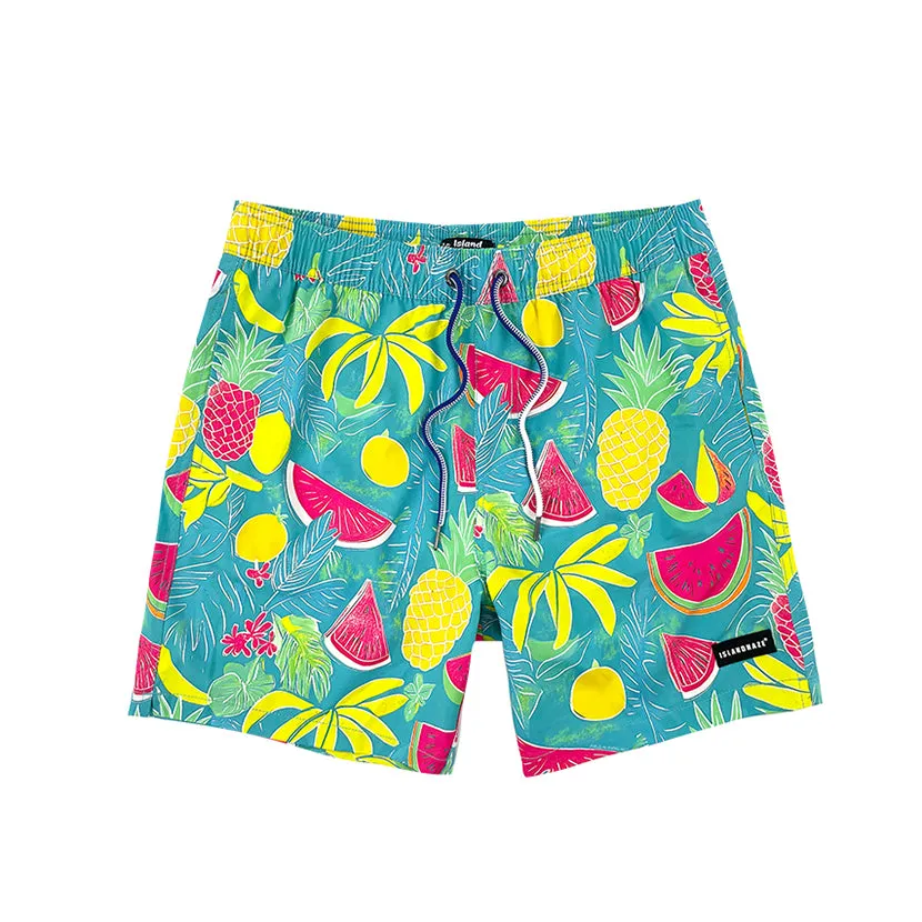 6“ Stretch Printed Volley Shorts-MAURITIUS sold by IslandHaze