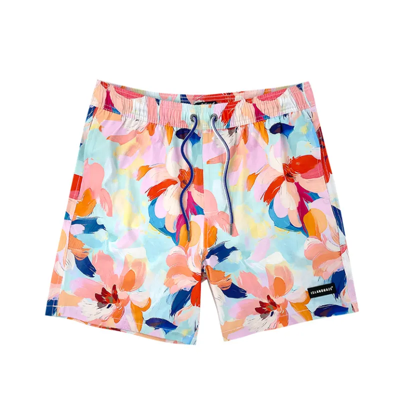 6“ Stretch Printed Volley Shorts-NEVIS sold by IslandHaze