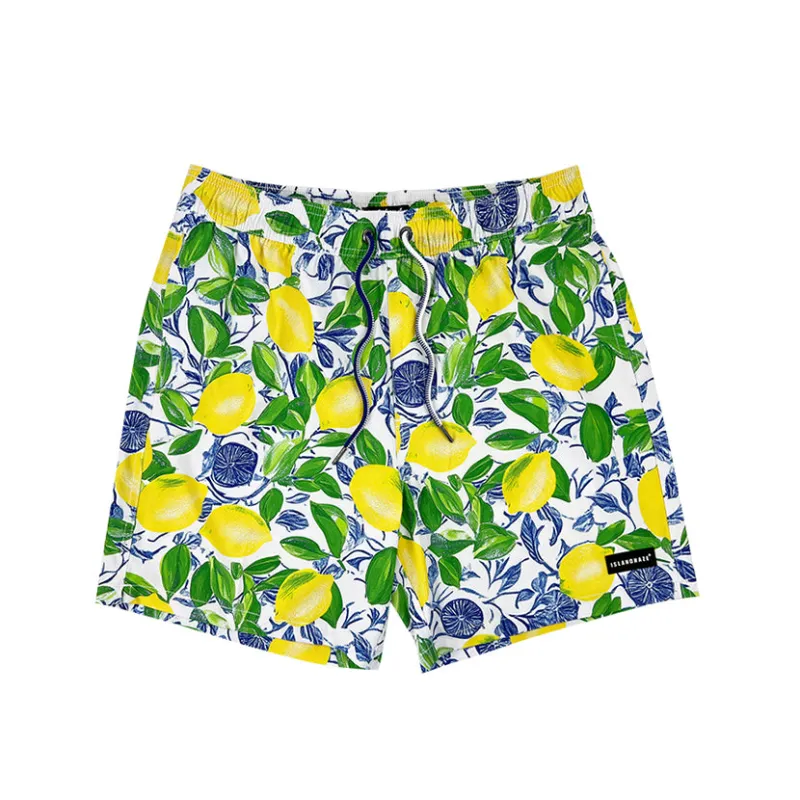 6“ Stretch Printed Volley Shorts-ALDERNEY sold by IslandHaze
