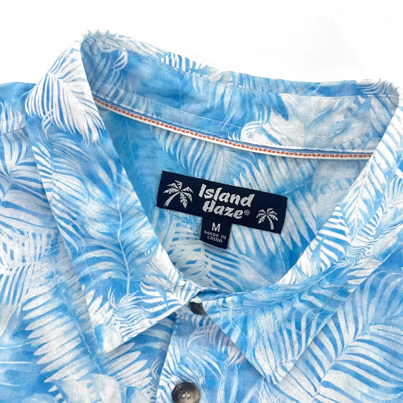 Men’s Button-Down Cotton Shirt TONAL JUNGLE sold by IslandHaze product image thumbnail 3