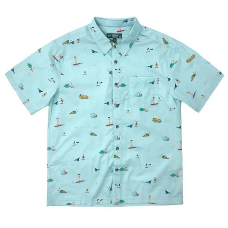 Men’s Button-Down Cotton Shirt LITTLE ROE made by IslandHaze
