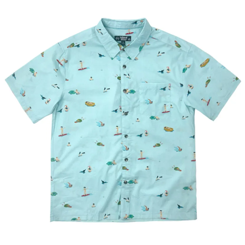 Men’s Button-Down Cotton Shirt LITTLE ROE sold by IslandHaze