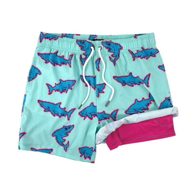 6“ Stretch Printed Volley Shorts-NORTH ANDROS made by IslandHaze