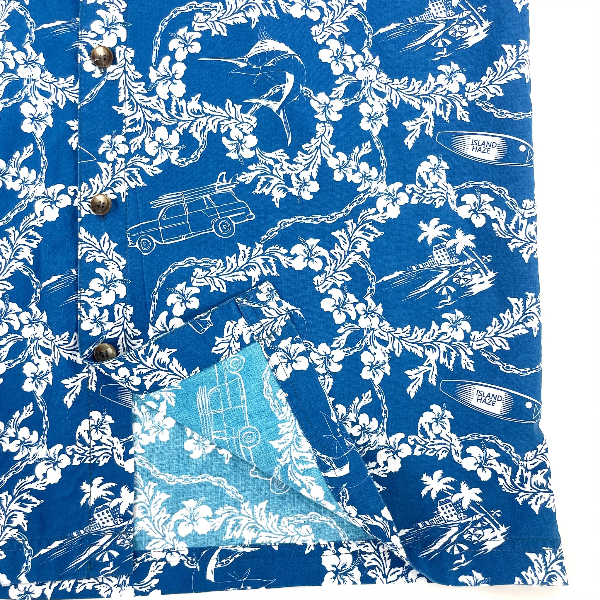 Men’s Button-Down Cotton Shirt LEI DAY sold by IslandHaze product image thumbnail 5