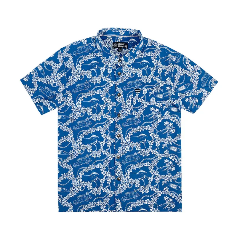 Men’s Button-Down Cotton Shirt LEI DAY sold by IslandHaze
