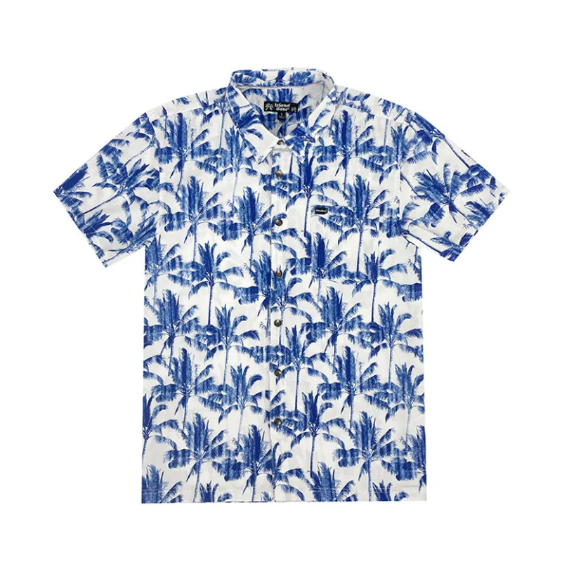 Men’s Button-Down Cotton Shirt KONA WINDS sold by IslandHaze
