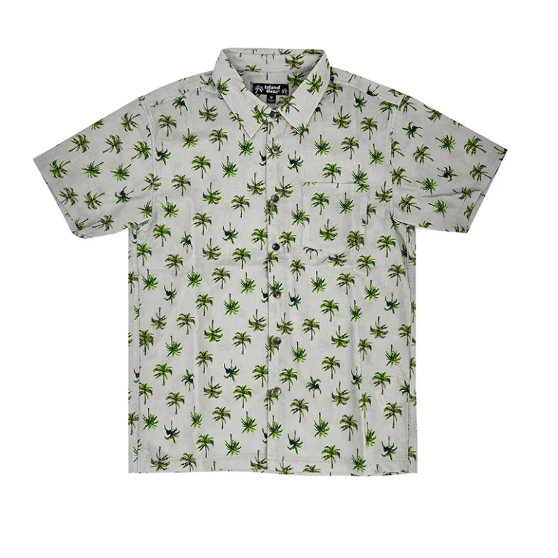 Men’s Button-Down Cotton Shirt COCA PARK sold by IslandHaze