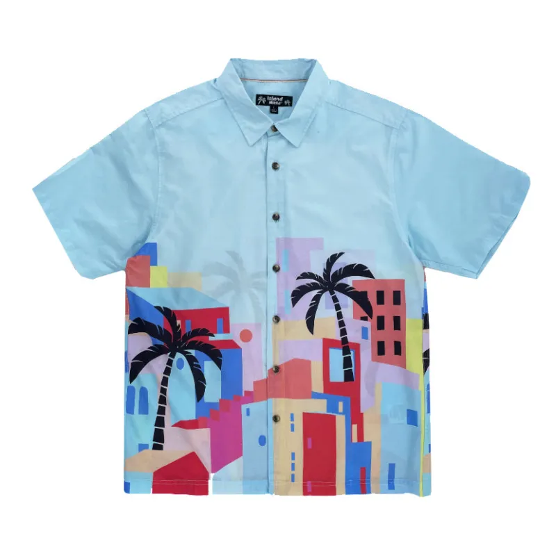 [Wholesale Min USD $350][47 Shades of Spring]Men’s Button-Down Cotton Shirt ISLAY sold by IslandHaze