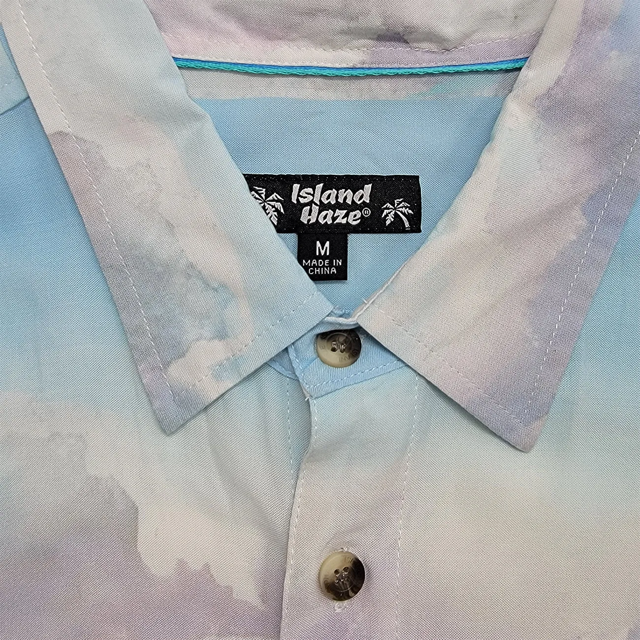 Men’s Button-Down Cotton Shirt Paradise Lost sold by IslandHaze product image thumbnail 2