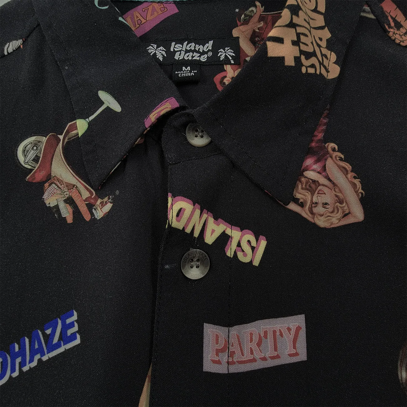 Men’s Button-Down Cotton Shirt Tiki Party sold by IslandHaze product image thumbnail 2