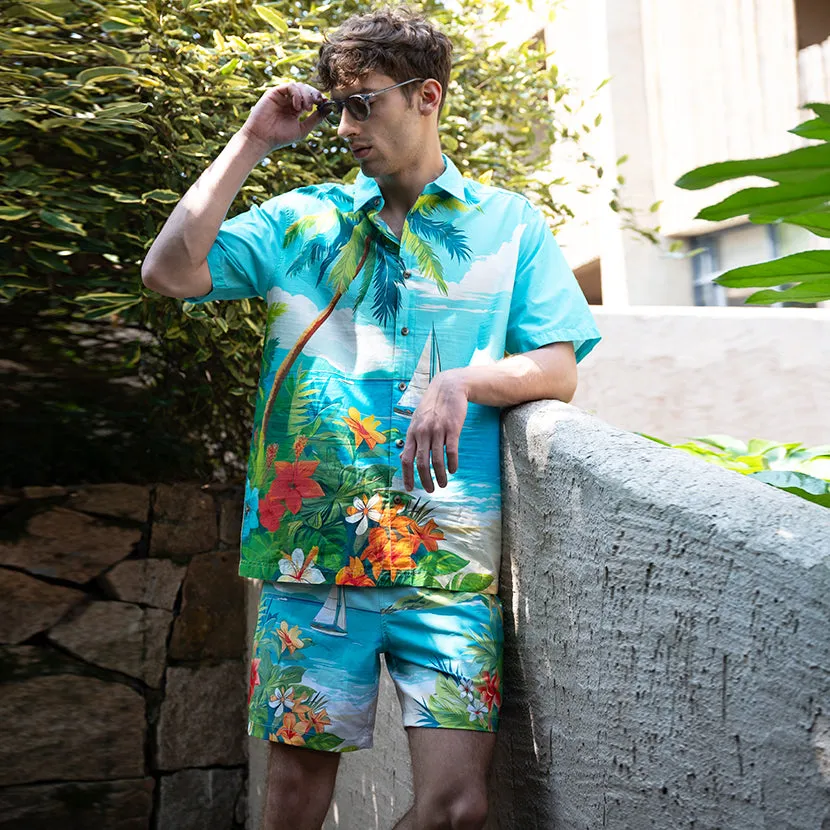 6“ Stretch Printed Volley Shorts- TOKELAU sold by IslandHaze product image thumbnail 4