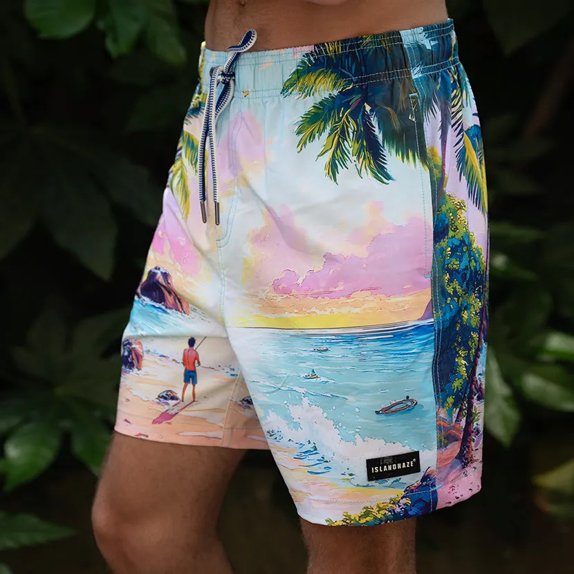 6“ Stretch Printed Volley Shorts-SOLOMON sold by IslandHaze product image thumbnail 5