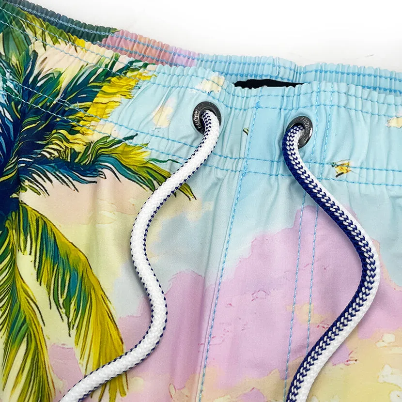 6“ Stretch Printed Volley Shorts-SOLOMON sold by IslandHaze product image thumbnail 3