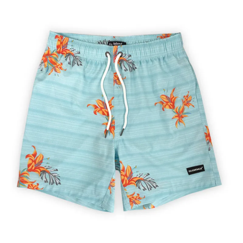 [Wholesale Min USD $350]6“ Stretch Printed Volley Shorts-LILY ANGEL sold by IslandHaze