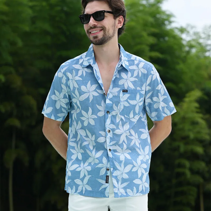 Men’s Button-Down Cotton Shirt BRAVA sold by IslandHaze