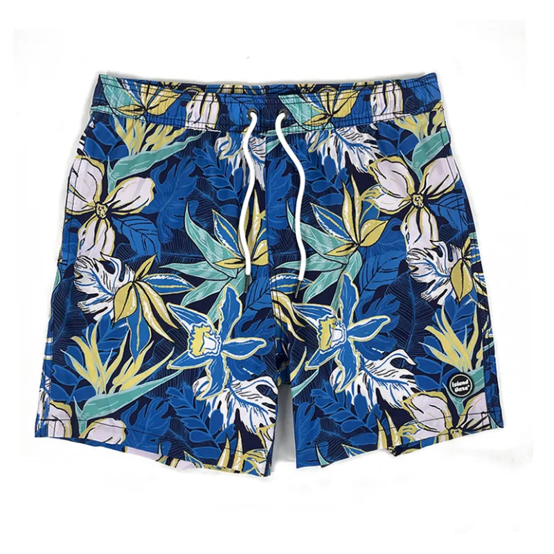 6“ Stretch Printed Volley Shorts-HIDDEN REEF made by IslandHaze