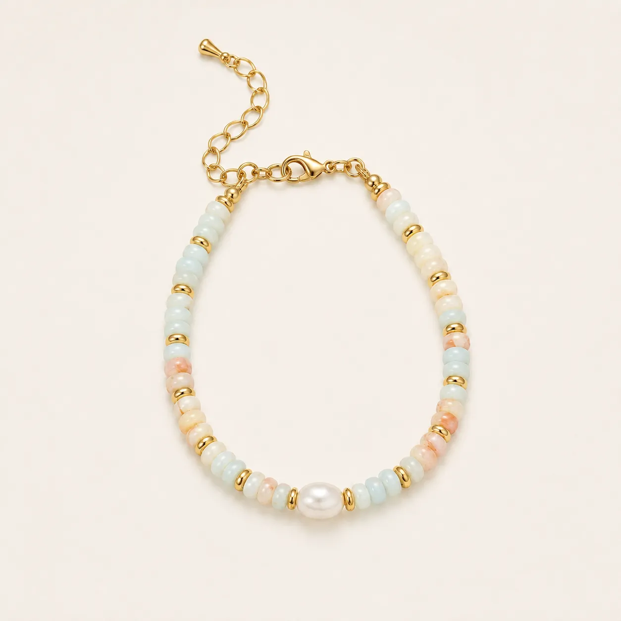Pearl Pastel Beaded Strand Bracelet sold by IslandHaze
