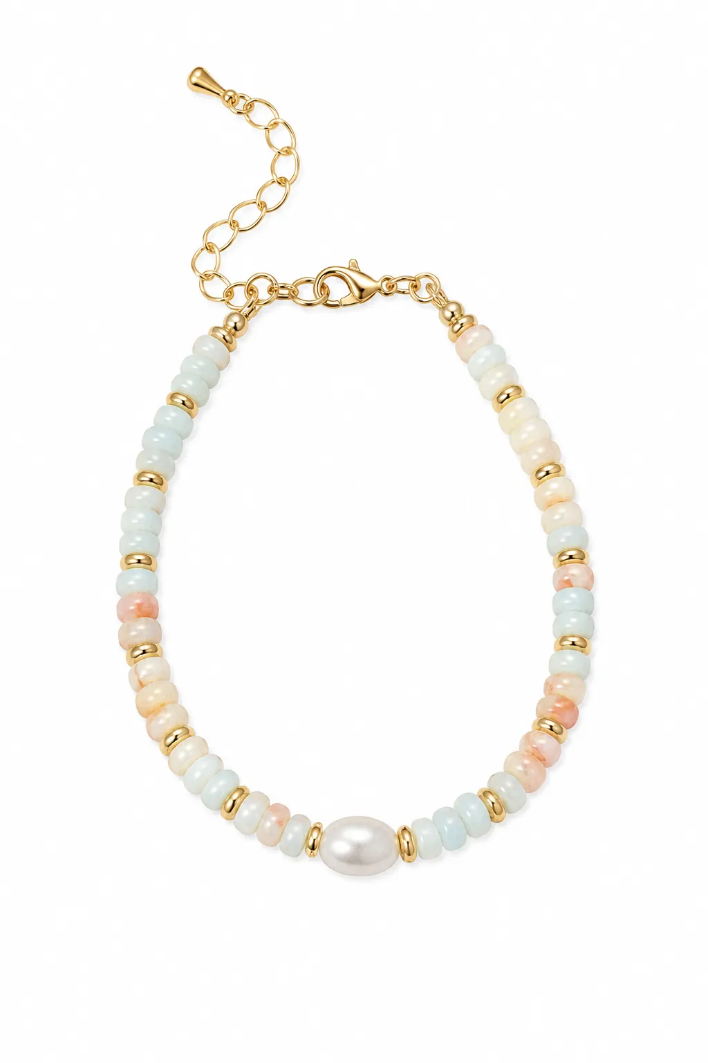 Pearl Pastel Beaded Strand Bracelet sold by IslandHaze product image thumbnail 5