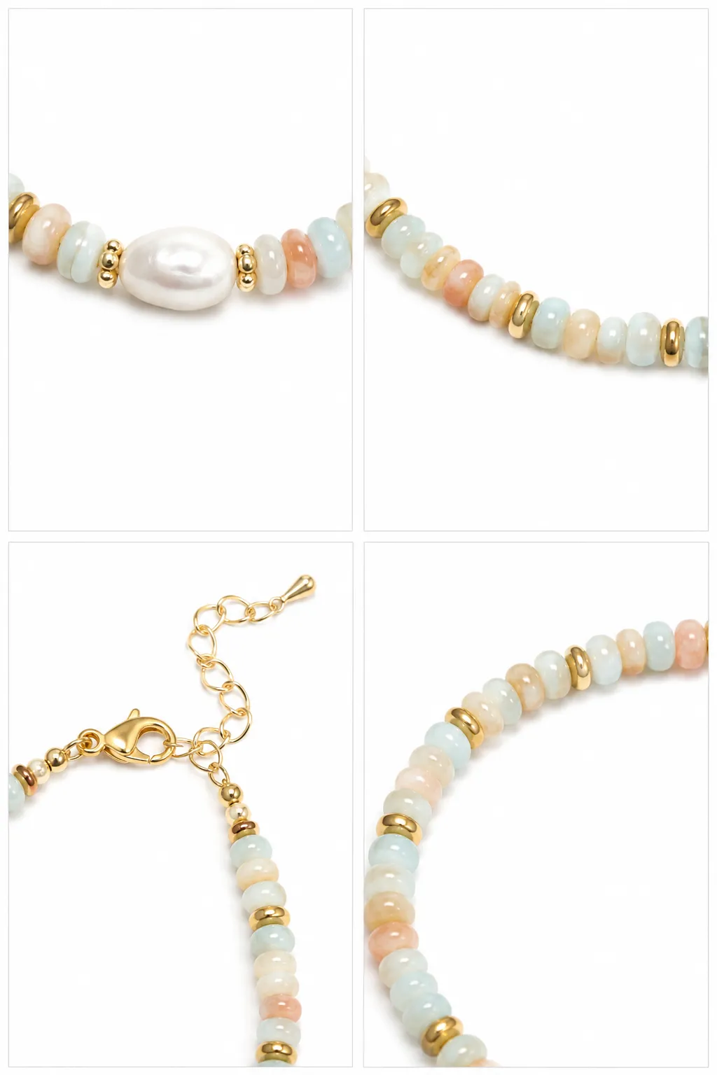 Pearl Pastel Beaded Strand Bracelet sold by IslandHaze product image thumbnail 4