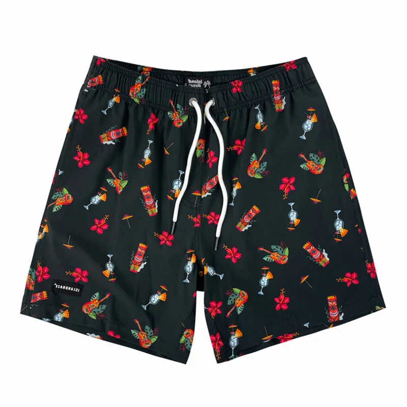6“ Stretch Printed Volley Shorts BALI COQUETTE sold by IslandHaze