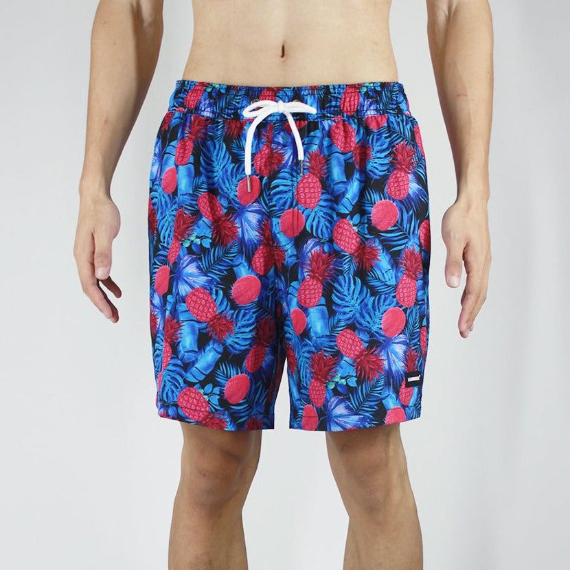 Men's 6'' Stretch Printed Volley Pineapple Swim Trunks-Lahina sold by IslandHaze product image thumbnail 2