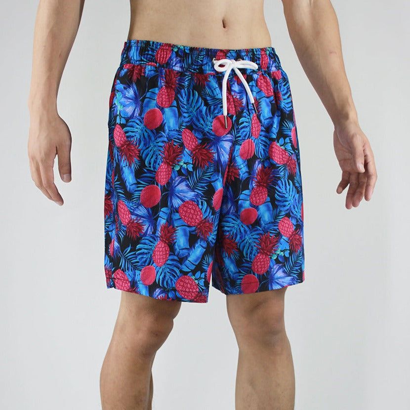 Men's 6'' Stretch Printed Volley Pineapple Swim Trunks-Lahina sold by IslandHaze product image thumbnail 3