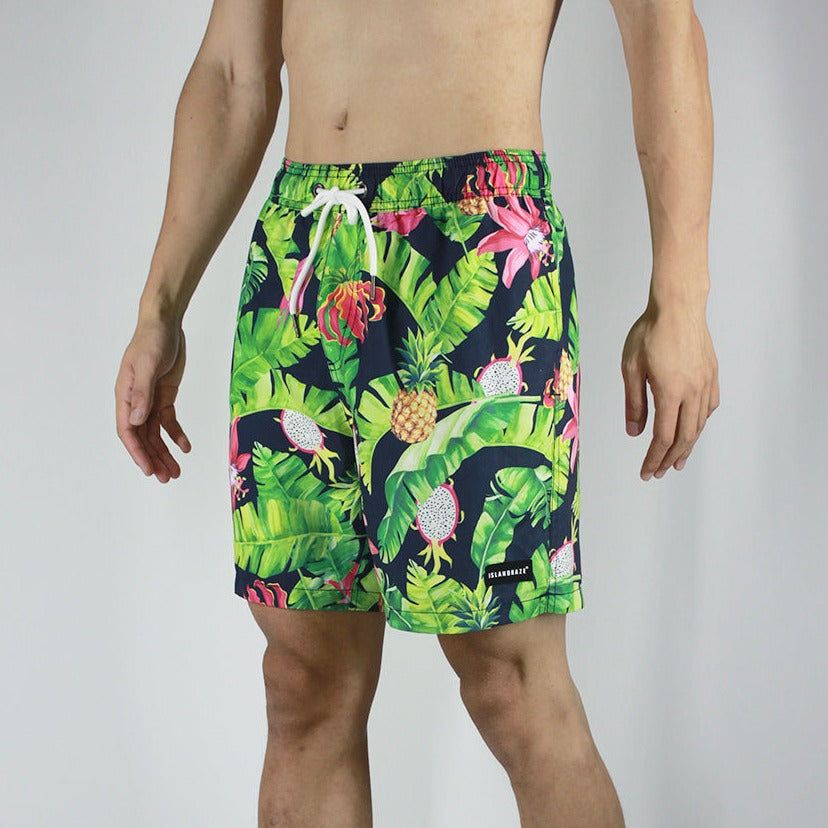 Men's 6'' volley swim shorts-Lost garden sold by IslandHaze product image thumbnail 4