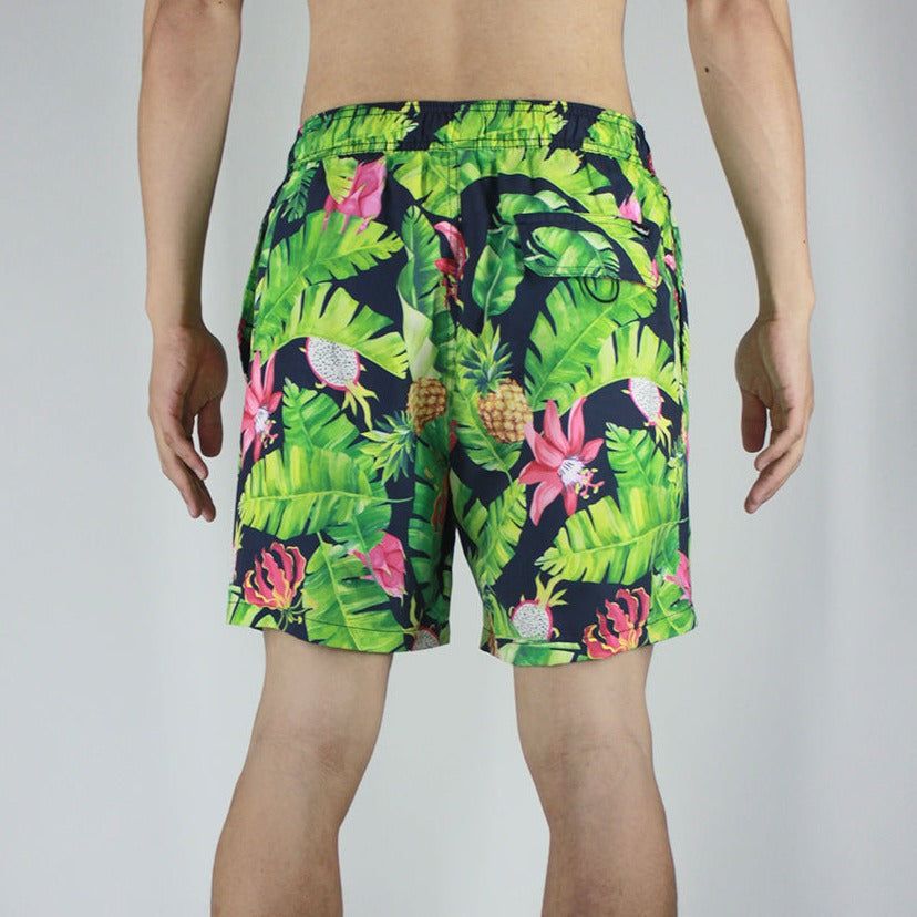 Men's 6'' volley swim shorts-Lost garden sold by IslandHaze product image thumbnail 5