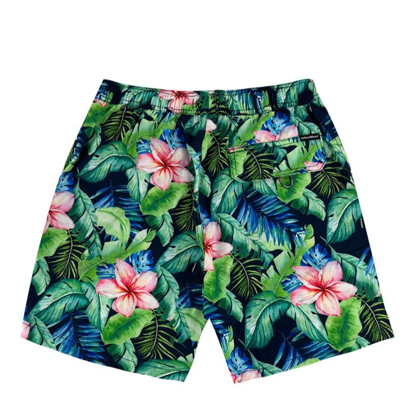 Men's 6'' Stretch Printed Volley Green Swim Trunks-Greenado sold by IslandHaze product image thumbnail 3