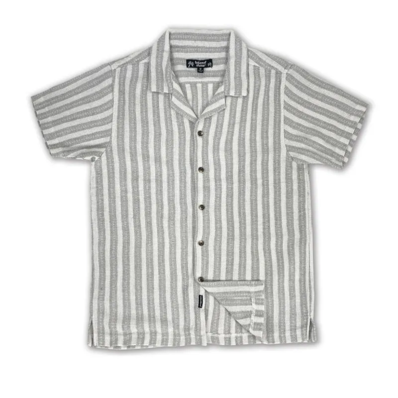 Men's Textured Stripe S/S Woven Shirts (MS724720) sold by IslandHaze