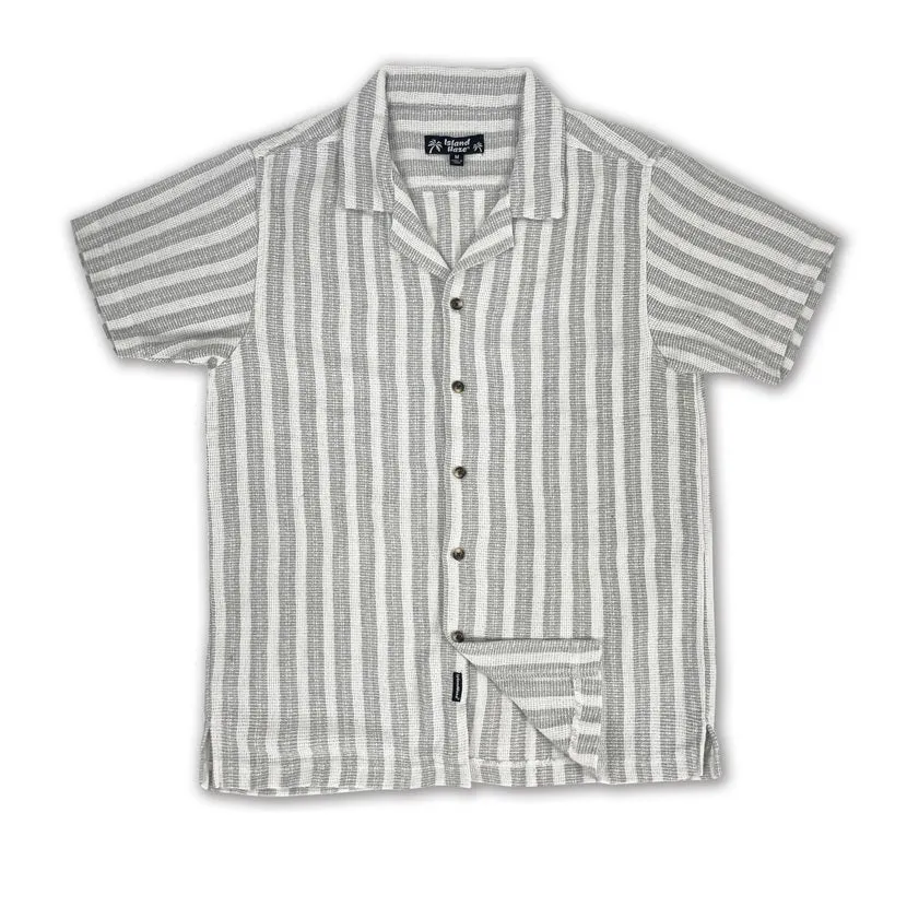 Men's Textured Stripe S/S Woven Shirts (MS724720) sold by IslandHaze