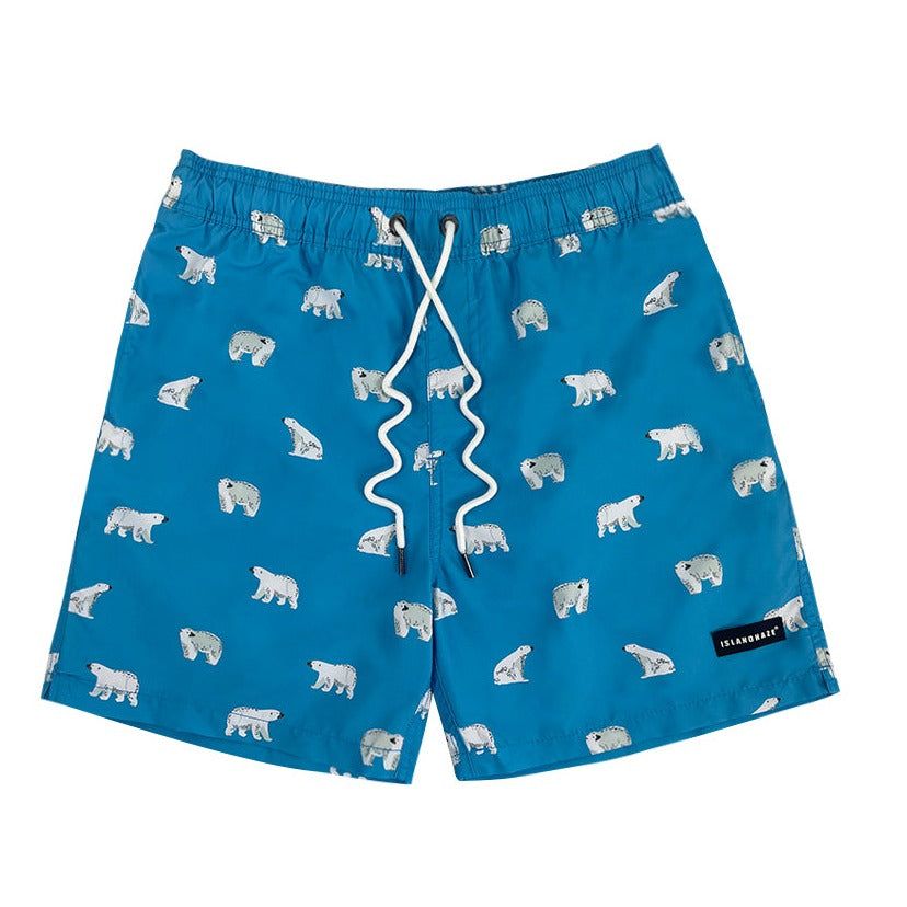 6'' Men's Volley Swim Trunks-Polar Express sold by IslandHaze