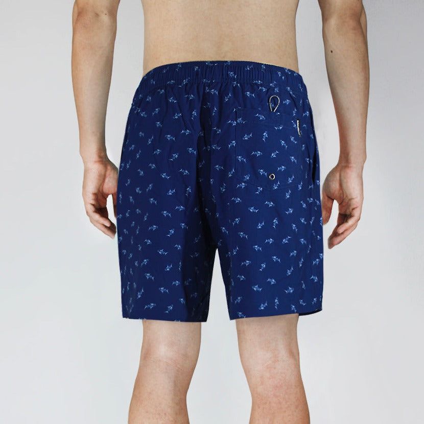 Men's 6'' Stretch Printed Volley Blue Swim Trunks-Mariana sold by IslandHaze product image thumbnail 5