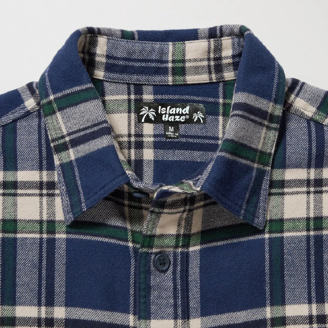 Vintage Washed Flannel Shirt Navy sold by IslandHaze