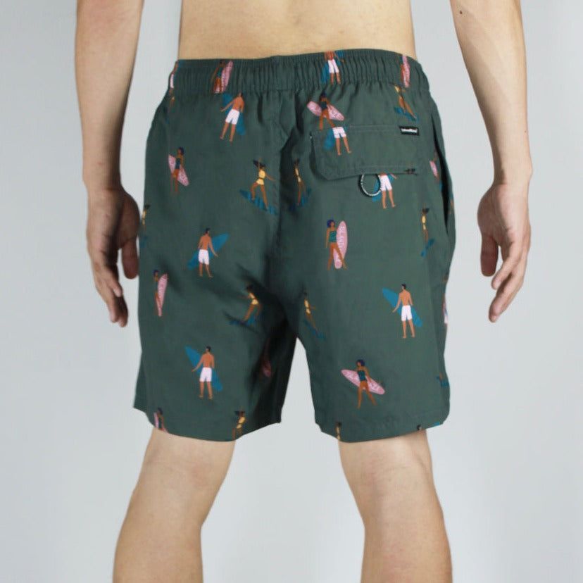 Men's 6'' Stretch Printed Volley Hawaii Swim Trunks-Sun baked sold by IslandHaze product image thumbnail 4
